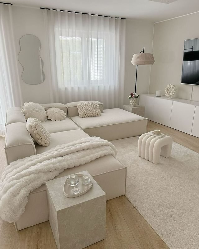 20 Modern White Couch Living Room Decor Ideas